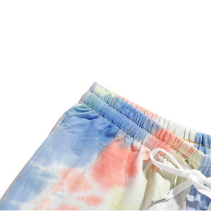 Short en maille tie-dye pour hommes à bas prix Vêtements de rue décontractés 100% Short tie-dye en coton pour hommes au prix de gros - Product Image 3