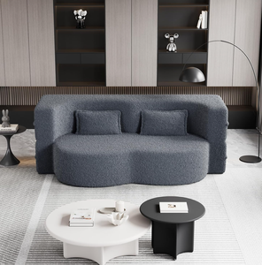 Sofá <span class=keywords><strong>cama</strong></span> de compresión, sofá moderno de tela con forma de sala de estar, muebles de apartamento informales que se pueden convertir <span class=keywords><strong>en</strong></span> sofá Modular - Product Image 4