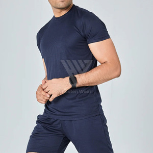 Camiseta Deportiva de Alta Calidad 100% Poliéster para Hombre, para Gimnasio, Correr al Aire Libre, Transpirable, Cómoda, Ajustada - Product Image 4