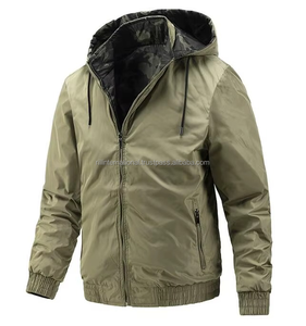 Chaqueta Deportiva de Invierno para Hombre, Diseño 2026, con Capucha Desmontable, Cierre de Cremallera, Color Liso, para Otoño - Product Image 4