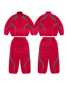 Survêtement coupe-vent de haute qualité en PU 100% nylon, pantalon et veste, imperméable, lignes réfléchissantes, survêtement coupe-vent - Product Image 4