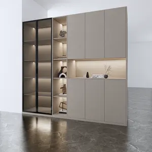 Hored Furniture Manufacturer All Aluminum Material Cabinet Sitting Room Furniture Metal Entrance Cabinet Shoe Cabinet
