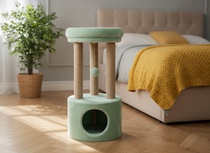 หอคอยแมวทุ่งหญ้าฤดูใบไม้ผลิแอตแลนตาที่มีจิตวิญญาณขี้เล่น - Product Image 3