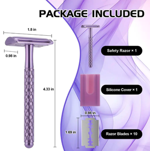 Maquinilla de afeitar de acero inoxidable personalizada, afeitadora húmeda de residuos cero, maquinilla de afeitar desechable de seguridad para afeitar, embalaje personalizado por ANAAIF - Product Image 5