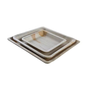 Superb Juego de mesa biodegradable Platos de cena-Platos desechables de hoja de palma - Product Image 3