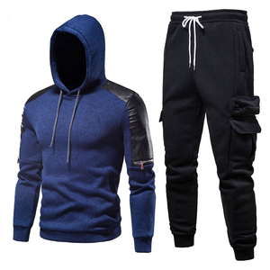 Chándal polar de algodón 100% para hombre de talla grande, diseño personalizado, ropa de calle, chándal, ropa informal, chándal - Product Image 4