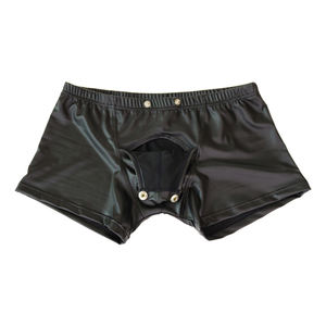 Customized 2025 Top Quality <b>Leather</b> <b>Men</b> <b>Shorts</b> <b>Leather</b> Sexy Boxer <b>Shorts</b> Club wear Genuine <b>Leather</b> <b>Shorts</b> - Product Image 6