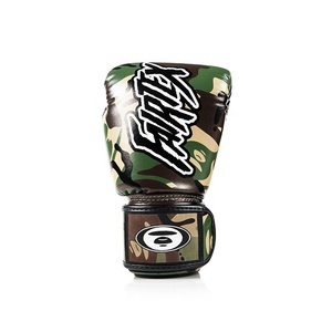 Gants de boxe de muay-thaï Fairtex imprimés de dernière conception en gros Matériel d'entraînement de kickboxing professionnel Logo personnalisé en cuir PU - Product Image 5