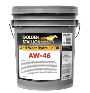 Huile hydraulique anti-usure Golden Stallion AW-46 pour automobile, bidon de 5 gallons - Product Image 1