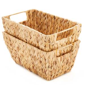 2024 Factory Direct Lightweight Modern 1cm Hand-Knitted Water Hyacinth <b>Storage</b> <b>Bins</b> Carton Rectangular Organized Multifunctional - Product Image 1
