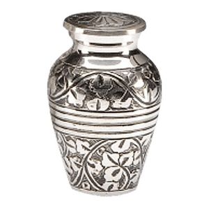 Urnas de cremación de Metal con diseño en relieve de acabado antiguo para adultos Ashesurns funerarios de estilo europeo - Product Image 5