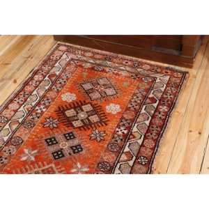 Vintage 3.1x12.9 ft <b>Runner</b> Rug, Turkish Rug, Herki <b>Red</b> Moroccan Rug - Product Image 5