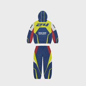 2025 nueva ropa de calle de talla grande personalizado sublimado impreso rompevientos conjunto de chándal de dos piezas para hombre - Product Image 2