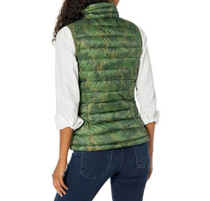 Equestrian Quilted Zipper Puffer <b>Vest</b> Women Warm Sleeveless Winter Nylon <b>Utility</b> Plus Size Custom Fit Customized - Product Image 3