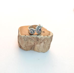 925 Sterling Silver Ladies Fine Jewelry Green Amethyst Cut Gemstone & Diamond Wedding & Casual Rings Wholesale Factory Direct - Product Image 2