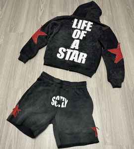 Custom Embroidered Men's Sportswear Casual Activewear <b>Shorts</b> Mid Waist <b>Zip</b> Closure Flexible Functional <b>Pockets</b> Lace Decoration - Product Image 3