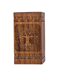 โกศใส่ศพทำจากไม้สไตล์อเมริกันสมัยใหม่พร้อมโลโก้ตามสั่งสำหรับผู้ใหญ่ชายหญิง - Product Image 3