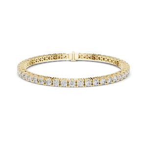 Bracelet tennis en diamant de laboratoire de 6,37 carats, diamants CVD VVS-VS-EF, or 18 carats, 14 carats, 10 carats et argent 925, rose, jaune, blanc - Product Image 2