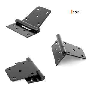 4.5 inch đen Heavy Duty sắt bản lề ngoài trời bản lề cho sân sau cổng Barn cửa kim loại mạnh mẽ đồ nội thất bằng gỗ cửa lớn bản lề - Product Image 4
