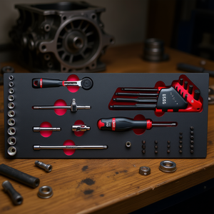 Ensemble d'outils de 41 pièces avec douilles à cliquet et embouts, boîte de rangement robuste pour une utilisation quotidienne - Product Image 3