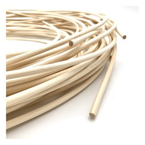 Material de caña de núcleo de ratán de dureza fuerte de 3mm, caña redonda para muebles de exterior, núcleo redondo de ratán Natural - Product Image 3