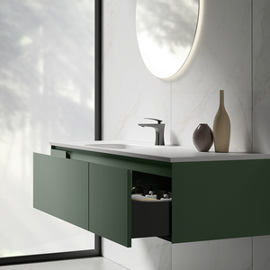 TONA Diana stile moderno <span class=keywords><strong>antracite</strong></span> verde MDF a parete LED argento specchio resistente all'acqua morbido <span class=keywords><strong>bagno</strong></span> Vanity eco-friendly - Product Image 6