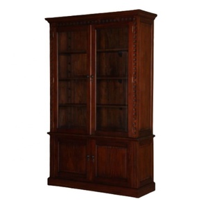 Antique Reproduction Wooden Cabinet Classic Style <b>Solid</b> <b>Wood</b> Display Case for Home Living Room School & Hotel Applications - Product Image 1