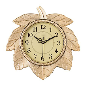 Home Decoration Wall Clock Modern Creative Birds <b>Leaf</b> Metal Wall Clock Gold Color Wedding Decoration Wall Clock - Product Image 5