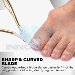 Cortaúñas de Acero Inoxidable Curvo de Alta Calidad, Bolsa para Manicura y Pedicura, Mandíbula Ancha, Duradero, Logotipo Personalizado, Precio Razonable - Product Image 4