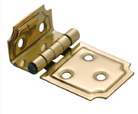 Charnières de meuble décalées en laiton massif 50x30mm, finition personnalisée, emballage en carton