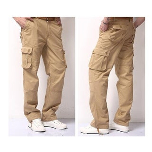Último estilo pantalones sueltos con cordón Cargo Jogging Pantalones DE TRABAJO Pantalones de hombre Joggers en blanco Track Cargo Pant con logotipo y tamaño personalizados - Product Image 2