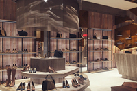 Magasin de chaussures design d'usine Meubles Idées de décoration Magasins de chaussures pour dames Luminaires