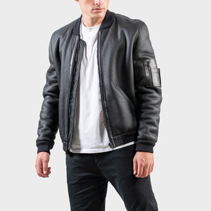 Chaqueta de piel de oveja personalizada de proveedor al por mayor para hombre, chaqueta de piel cálida de invierno a precio asequible para hombre - Product Image 5