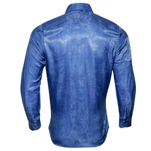 Camisa informal de negocios de manga larga de lino natural sólido al por mayor de calidad superior personalizada fácil de usar ODM - Product Image 6