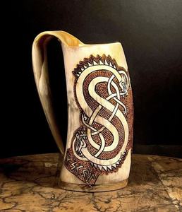 Vente chaude 2024 et 2025 Céramique Viking Bière Corne À Boire Tasse De Table Drinkware Tasses - Product Image 3