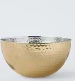 Tazón de Almacenamiento de Alimentos de Diseño Exclusivo para Centros de Mesa, Acabado Dorado, Tazón para Servir Frutas Más Vendido - Product Image 2