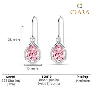 NOVAMART Fine Vintage Gold-Plated 18K <b>Diamond</b> Pearl & Quartz Water Drop <b>Dangle</b> <b>Earrings</b> for Wedding Wholesale Export - Product Image 5