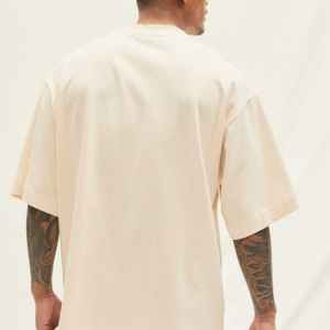 2025, venta al por mayor, logotipo personalizado, 100% algodón, camiseta para hombre, ropa de calle holgada, estilo Hip Hop, camiseta estampada a la moda - Product Image 2