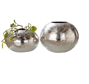Home Restaurant And Hotel Decoration Accessories Nickel Plating Finishing Metal <b>Flower</b> Vase - Product Image 1