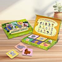 Jeu de cartes de correspondance de mémoire animale imprimé de logo personnalisé pour enfants éducatif