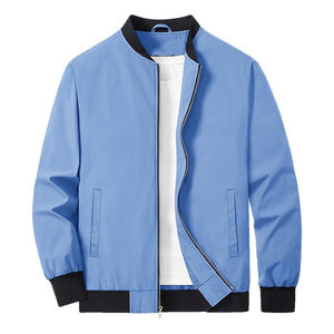 Chaqueta Bomber de Lona Lavada Personalizable para Hombre, Impermeable, de Secado Rápido, Calidad Premium, Chaqueta de Invierno con Logotipo y Color Personalizados - Product Image 1