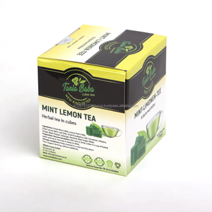 Cubes de thé aux herbes à la menthe et au citron biologiques avec de l'eucalyptus et du gingembre - Mélange doux végétalien en sachet/boîte Emballage provenant d'un fournisseur turc - Product Image 1