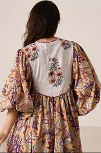 ชุดเดรสยูเครนปักมือคอวีแขนยาวสไตล์อินเดียชุดเดรสยูเครนสำหรับฤดูหนาว - Product Image 3