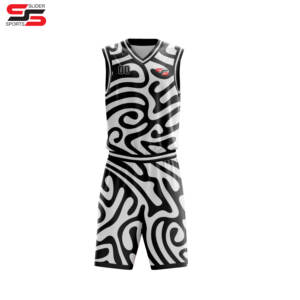 Uniforme de basket-ball en sergé réversible avec motif personnalisé - Product Image 5