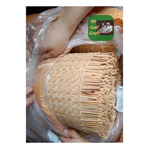 ECO FRIENDLY NATURAL AND SYNTHETIC <b>RATTAN</b> CANE WEBBING ROLL SEMI BLEACHED MATERIAL <b>SHEET</b> FOR FURNITURE DECORATION - Product Image 5