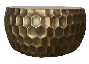 Mesa de centro de metal 2 en 1, combinación de sofá de hierro negro redondo grande, mesa de esquina lateral para sala de estar y dormitorio, novedad - Product Image 6