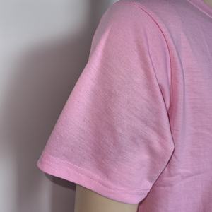 Camisetas de Algodón 100% de Marca Propia de Outfitize International, Diseño en Blanco, Corte Holgado, Patrón Sólido, Logotipo Frontal - Product Image 3