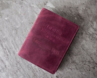 Cubierta de libro de la Biblia clásica, cubierta de libro de cuero genuino personalizada, cubierta de libro de cuero genuino personalizada al por mayor, 2017