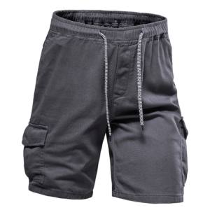 Short d'été pour homme en coton Taille moyenne pour homme Short d'affaires décontracté de luxe pour homme Chino extensible Short de coupe classique - Product Image 1