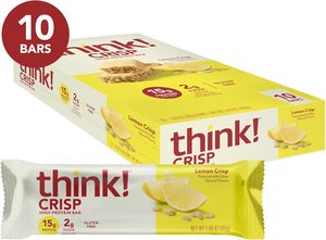 think! Protein <b>Bars</b>, High Protein Snacks, Gluten Free, Kosher Friendly, Lemon Crisp, 10 Count - Product Image 2